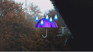☔ 4 Hours of Heavy Rain with Thunder on the Balcony (For Sleeping and Relaxing)