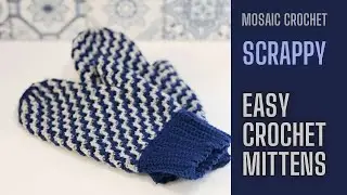 Scrappy mittens - full tutorial