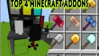 TOP 4 EPIC 💯🔥 MINECRAFT ADDONS YOU MUST TRY | MOD REVIEW P-13 | 