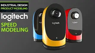 3D Timelapse | Speed Modeling |Industrial Design/Product | WebCam | Logitech