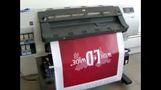 HP Designjet L25500 (латексная печать) в работе