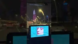 Nigh riding through Doha Corniche