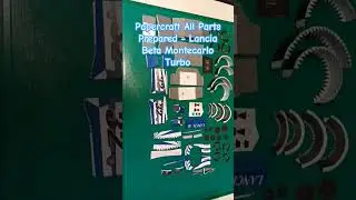 Papercraft All Parts Prepared - Lancia Beta Montecarlo Turbo #shorts #papercraft #lancia