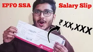 EPFO SSA Salary Slip🔥In-hand & Gross Salary with Deductions | Motivation For Students 🔥