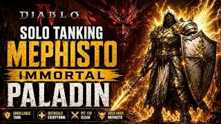 Immortal Zeal Paladin Build - (PIT 110) SOLO Tanking Uber Mephisto! | Diablo 4