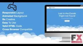Preview Lost - Responsive 404 Error Template