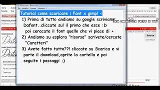 Tutorial come scaricare i Font x gimp!