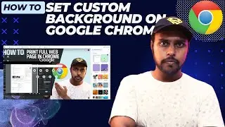How to set custom background on google chrome | how to change google background