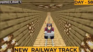 Build New Railway Track in Minecraft || Day - 58 #gamerfleet  #minecraftgameplay #veerafunnygaming