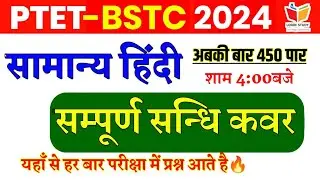 Hindi classes Bstc online classes 2024 Ptet 2024 live classes | Bstc form 2024 | ptet online classes
