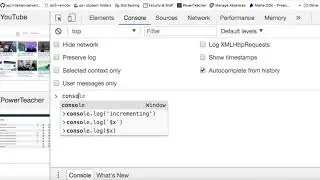 Writing to the browser console with JavaScript