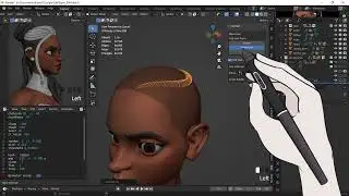 Creating a spiral locks in Blender