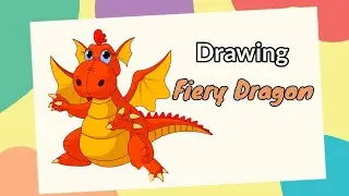 how to draw fiery dragon | draw fiery dragon | dragon drawing
