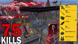 75 Kills🔥 IN 20 MINUTES NEW HARDEST GAMEPLAY 🥵 Pubg mobile