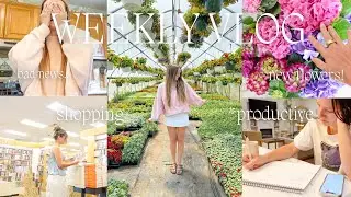 WEEK IN MY LIFE: garden updates, productive days, new business, shopping, + our house flooded... 🫠