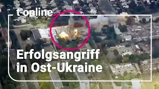 Video shows massive explosion: Ukrainian double strike destroys Russian base