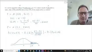 Sampling Distribution for Sample Proportion Exercise