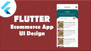 Ecommerce App UI Design with Flutter | Flutter UI Design | Speed Code