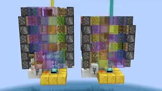 Smallest and Fastest Rainbow Beacon Tutorial [Minecraft Java]