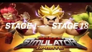 Stage 1-18!  (1 hour) |Garena Blockman Go  Wwe School Simulator (Part 1.)