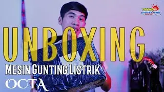 UNBOXING MESIN GUNTING KAIN LISTRIK OCTA untuk KONVEKSI SKALA MENENGAH