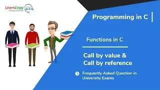 Call By Value & Call By Reference in C | Pointers Programming in C | C Language Tutorial