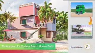 Time lapse of a Modern Beach House Build // Modern house // Time-lapse ----Timelapse