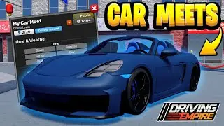 NEW Car Meet Feature Update in ROBLOX Driving Empire!