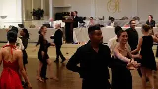 Newcomer Intl Rumba 1st Round H2. Nick/Melanie, Henry/Francine, Moz/Clara