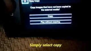 Sony handycam (HDR-CX280E) Direct copy to Hard disk using Micro USB OTG cable .