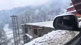 Snowfall in Azad Kashmir | winter snowfall start | beautiful view of the snow |Azad Kashmir