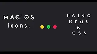 Icon Hover Style [Mac OS] Using HTML & CSS