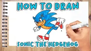 How To Draw Sonic The Hedgehog Step By Step | Boxline Drawing
