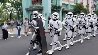 DISNEY Hollywood Studios Star War Vader Storm Trooper Parade in 4k HD