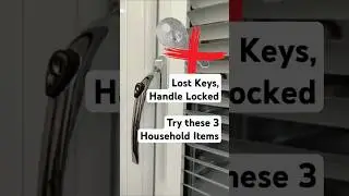 3 Household Items to Unlock a Window Handle #diy #viralvideo  #short