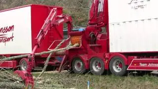 Mobile Chipper Bruks 806 PTC på Volvo 750