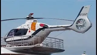 EC135 T3 (N735VT) Eurocopter Yacht Vanish - Barcelona Harbour