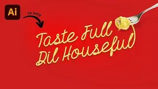 How To Draw Typography 3D Effect with Adobe Illustrator Tutorial | Ahoo