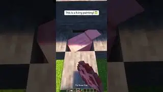 Living Painting Prank in Minecraft! #shorts