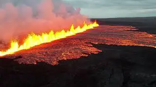 Jul 16, 2025: Aerial View of New Volcanic Rift in Iceland