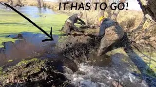 On The Trapline - Breaking a Beaver Dam! S1 E7