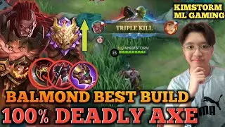 BALMOND BEST BUILD 2022 | INSANE DMG | MYTHIC RANK GAMEPLAY | KIMSTORM ML GAMING | BALMOND MLBB 2022
