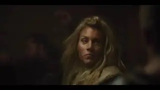 Girl choke man brutal by sitting on his neck (Norsemen S03E02)