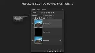 One Minute Tutorials 1 - How to create a completely neutral B&W conversion