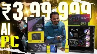 Rs. 4 Lakh Rupees Ultimate PC Build For Ai : i9 13900K X RTX 4090 #yajathservices