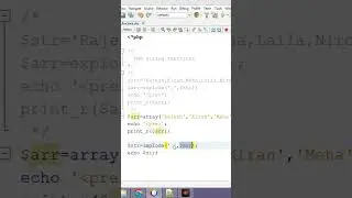 #8 How to convert array into string in php tamil | implode() function in php tamil