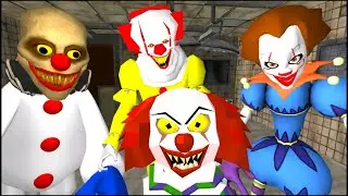 Clown Hospital Neighbor Escape 3D - Level 1 - Gameplay