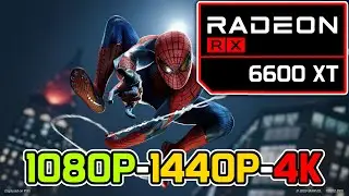 Marvel's Spiderman Remastered || RX 6600 XT + i5 10400F Performance Test || 1080p, 1440p, 4k