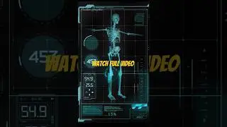 🚀 Human Skeleton Sci-Fi Medical HUD Screen | Futuristic Anatomy Animation | Ultra HD Preview 