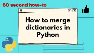 How to merge dictionaries in Python